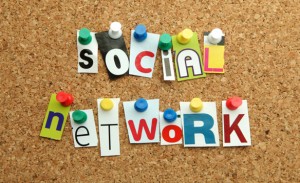 Social Network pinned on noticeboard